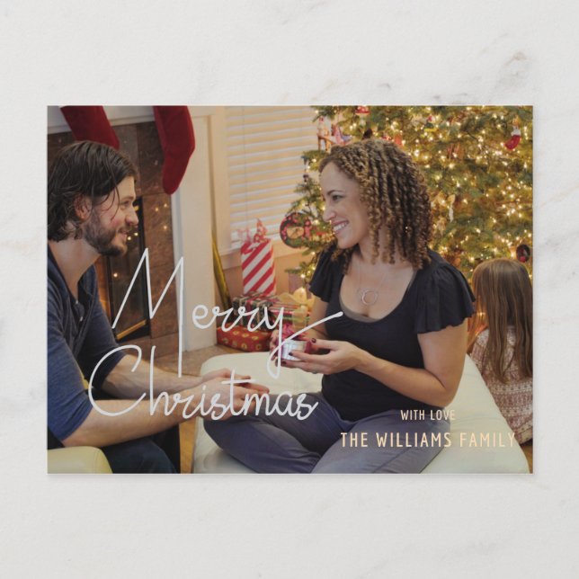 Carte postale photo de vœux de Noël Joyeux Noël (Devant)