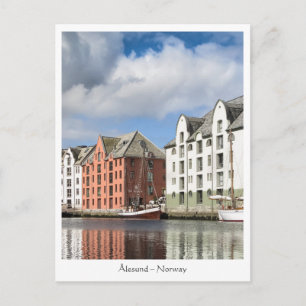 Carte Postale Photo de voyage d'Ålesund en Norvège