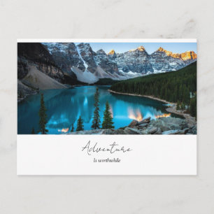 Carte postale photo de voyage d'aventure carte po
