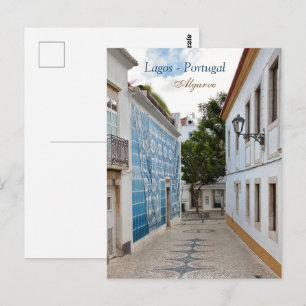 Carte Postale Photo de voyage de la vieille ville de Lagos Portu