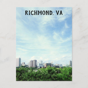 Carte Postale Photo de voyage de Richmond Virginia City Skyline