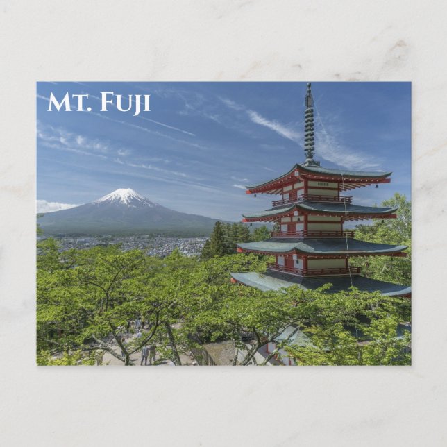 Carte Postale Photo de voyage du Mont Fuji Japon (Devant)