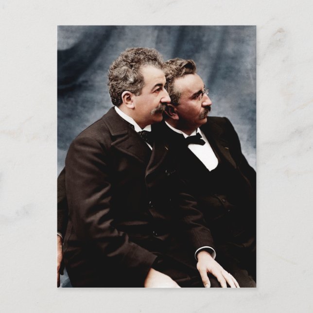 Carte Postale Photo des frères Lumière (Devant)