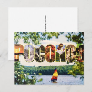 Carte postale photo des montagnes de Pocono