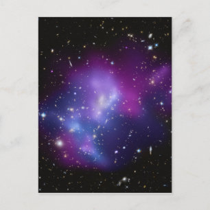 Carte Postale Photo d'espace céleste violet vierge