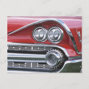 Carte Postale Photo Dodge Classic Car Grill 1959