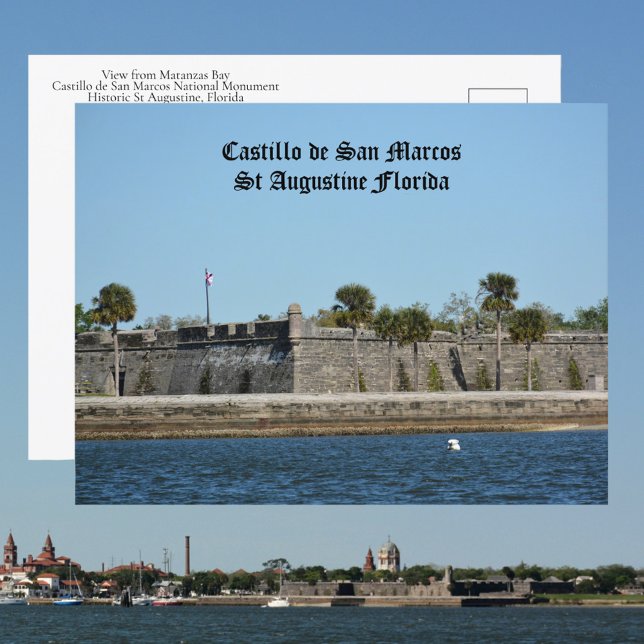 Carte Postale Photo du Castillo de San Marcos à St Augustine FL (Créateur téléchargé)
