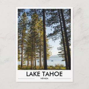 Carte postale photo du lac Tahoe Nevada