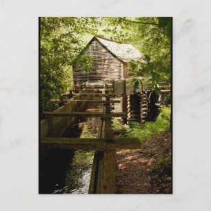 Carte postale photo du moulin et de la roue à aube