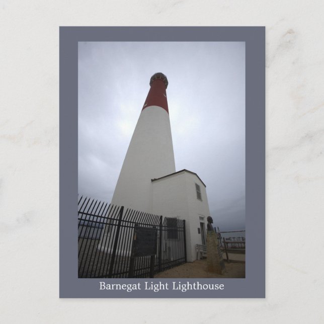 Carte postale photo du phare de Barnegat Light (Devant)