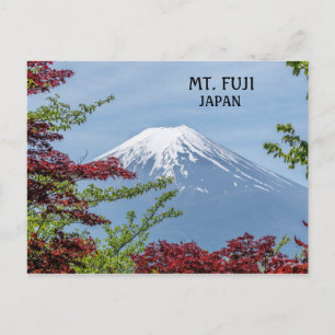 Carte Postale Photo du volcan Mont Fuji au Japon