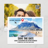 Photo en aquarelle du Cap pour le faire-part de sa