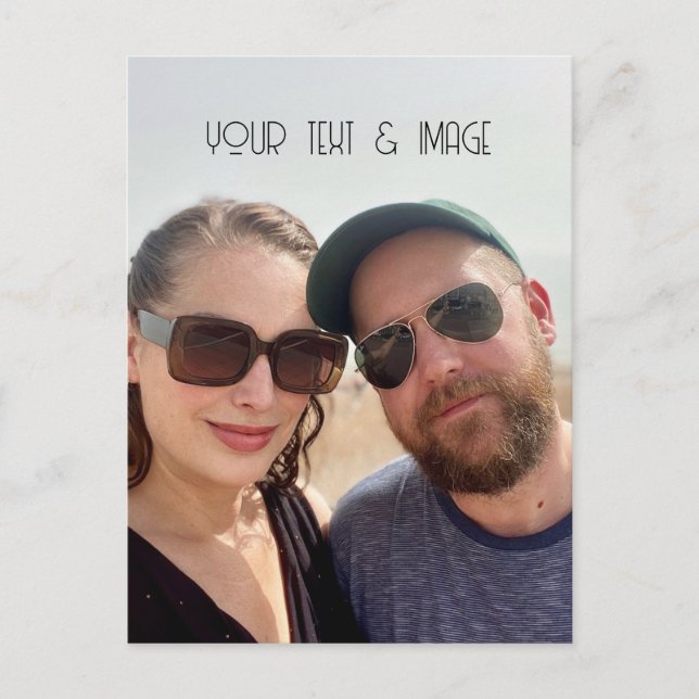 Carte Postale photo et texte personnalisés créer votre propre ar (Devant)