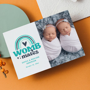 Carte postale photo faire-part de naissance   Mate