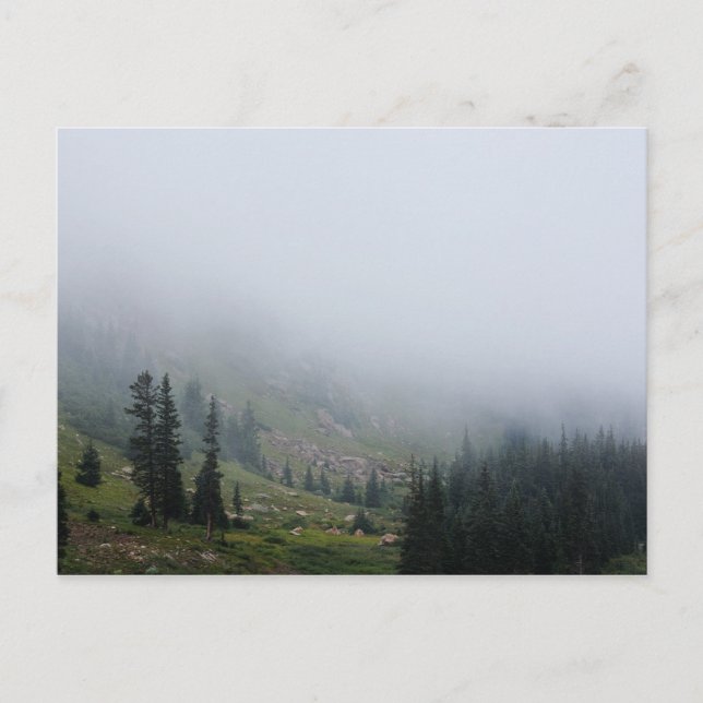 Carte postale photo Foggy Mountain Slope (Devant)