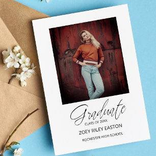 Carte Postale Photo Gradué Whimsical Modern Script Calligraphie