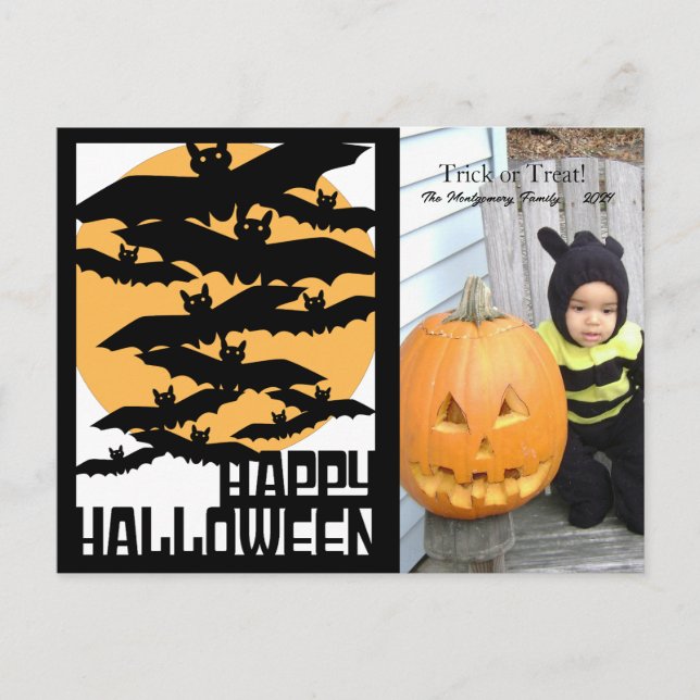 Carte postale photo Halloween (Devant)