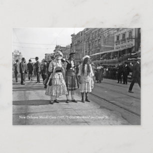Carte Postale Photo historique Mardi Gras New Orleans