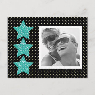Carte postale photo Holiday Stars {black}