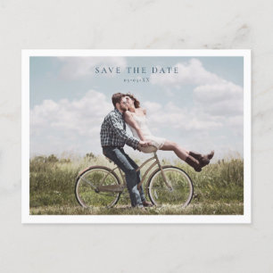 Carte Postale Photo minimaliste enregistrer la date