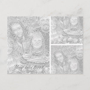 Carte postale photo modèle de collage pour trois