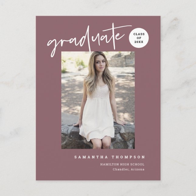 Carte Postale Photo moderne Dusty Purple College High School (Devant)