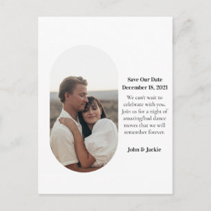 Carte Postale Photo moderne Quirky Pill Enregistrer la date Styl