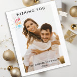 Carte Postale Photo moderne Simpel Photo Noël Postkarte<br><div class="desc">Carte moderne,  simple,  photo de noël.</div>