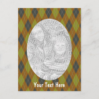 Carte Postale Photo Motif Jacquard
