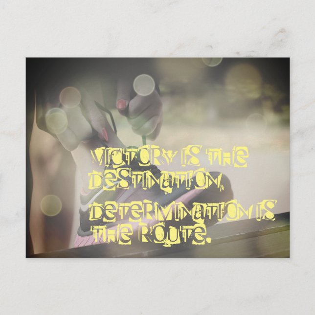Carte Postale Photo Motivation Netball Avec Slogan (Devant)