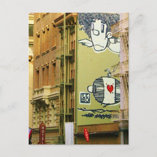 Carte Postale Photo murale Graffitti (Devant)