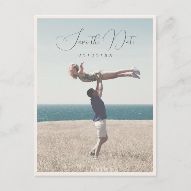 Carte Postale Photo nautique côtière enregistrer la date (Devant)