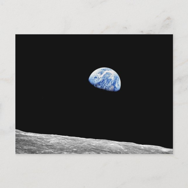 Carte Postale Photo Orbite lunaire Apollo 8 de la NASA (Devant)
