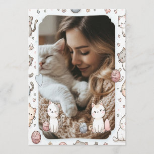 Carte postale photo personnalisable avec cadre ado