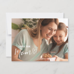 Carte Postale Photo personnalisé Amour pour Maman