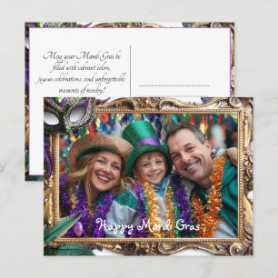 Carte Postale Photo personnalisé Souvenirs de Mardi