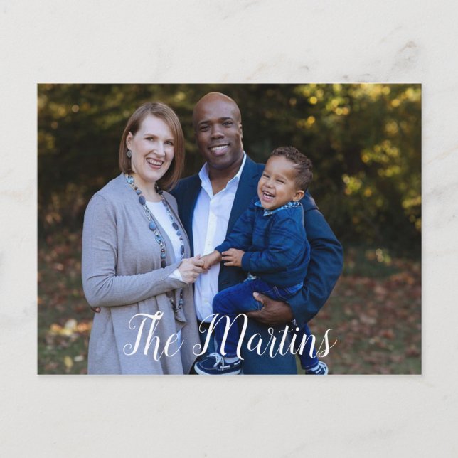 Carte postale photo personnalisée (Devant)