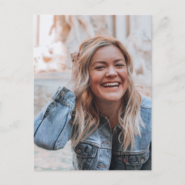 Carte postale photo personnalisée (Devant)