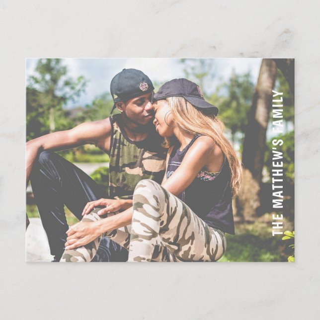 Carte Postale Photo personnalisée (Devant)