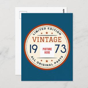 CARTE POSTALE PHOTO PERSONNALISÉE ANNIVERSAIRE LIMITÉE ÉDITION