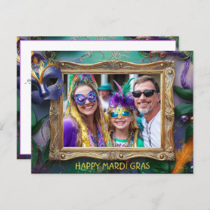 Carte Postale Photo personnalisée Cadre Mardi Gras Chaos