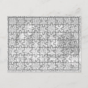 Carte Postale Photo personnalisée "Faux" Puzzle Post Card-63 piè