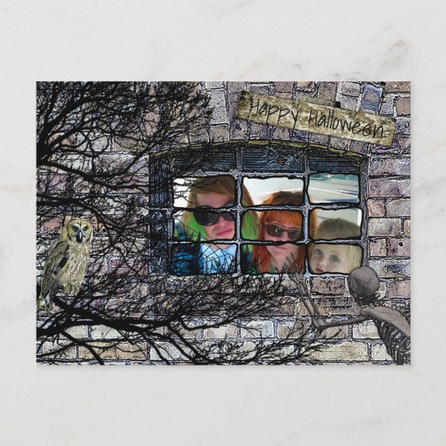 Carte Postale Photo personnalisée Happy Halloween Photo (Devant)