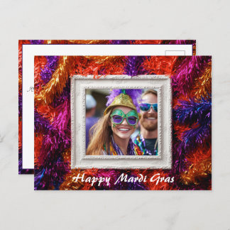 Carte Postale Photo personnalisée 💚 💜 💛 Mardi Gras Magie
