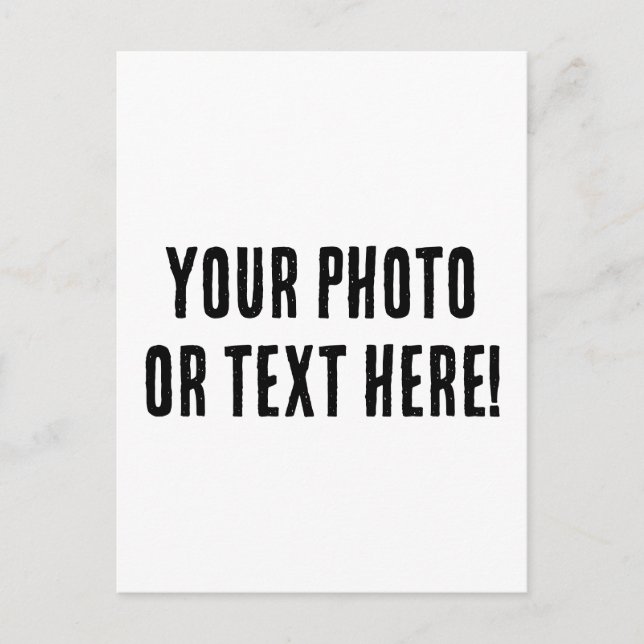 Carte Postale Photo personnalisée ou texte (Devant)