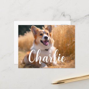 Carte Postale Photo personnalisée pour animaux