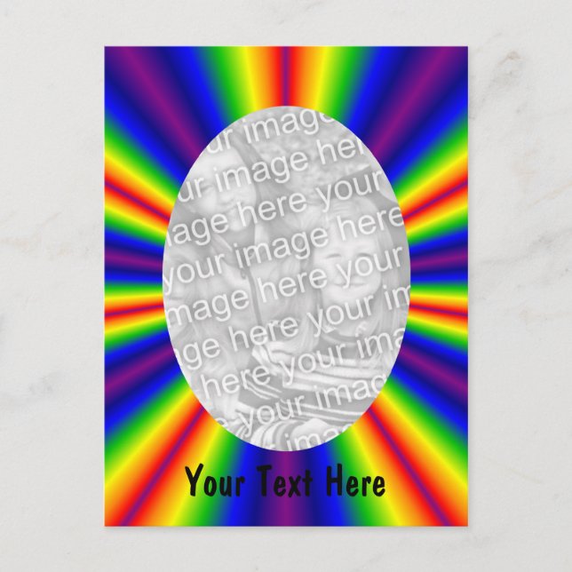 Carte Postale Photo Rainbow Colour Rays (Devant)