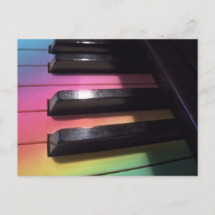 Carte Postale Photo Rainbow Keys