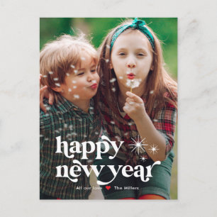 Carte postale photo rétro Bonne Année