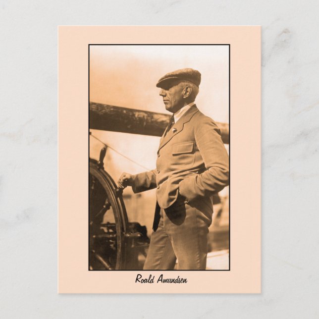 Carte Postale Photo Roald Amundsen (Devant)